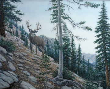Animal Painting - Muley de campo alto